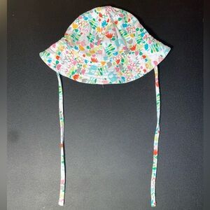 NEW! Zutano Summer Time Floral Bucket Hat 18 Month Baby